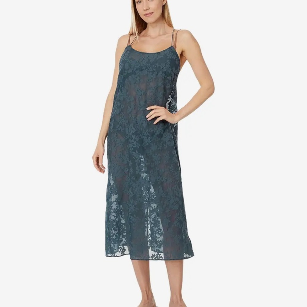 Madewell floral midi semi sheer sexy coverup/dress NWT!
